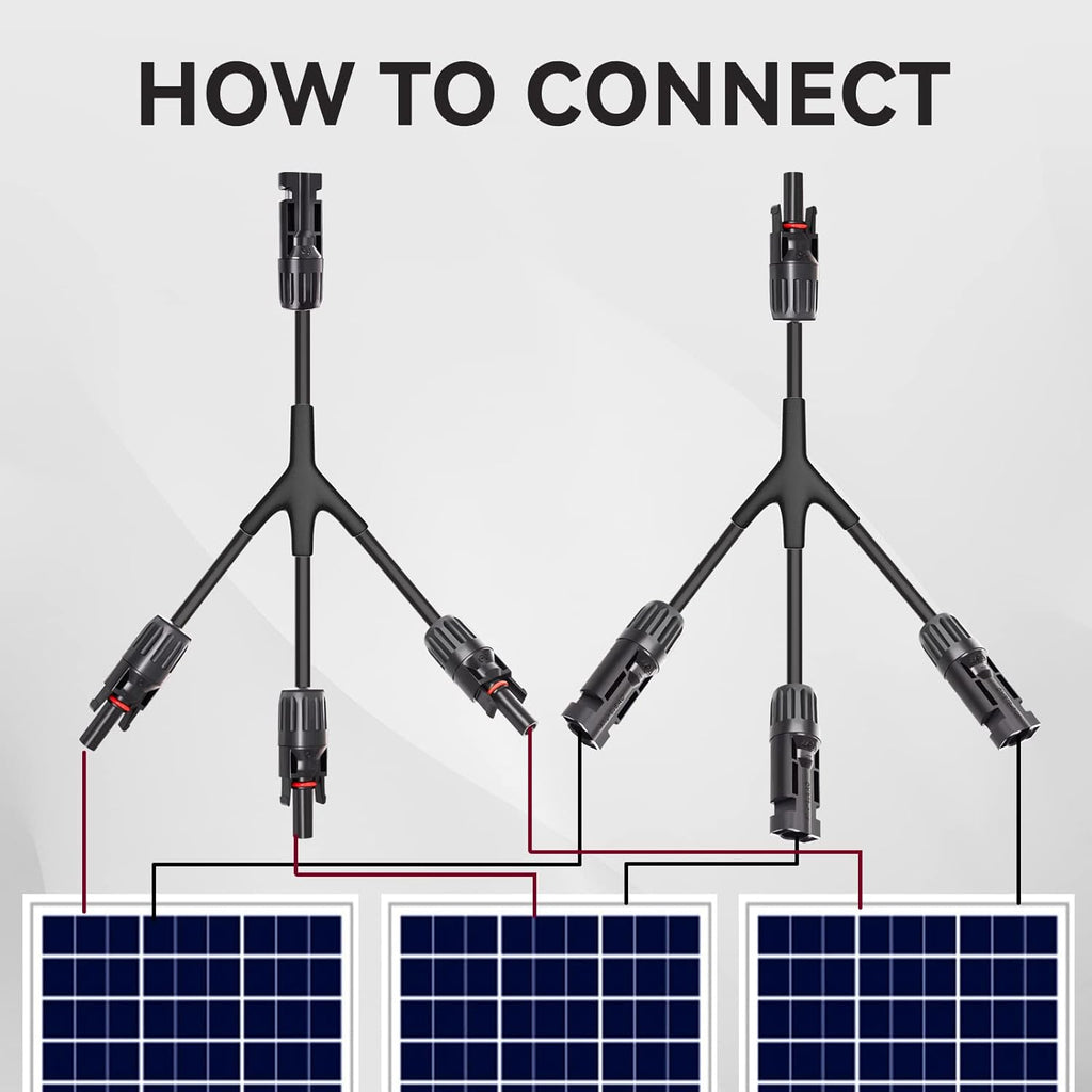 1 Pair 1 to 3 Solar Connector Splitter R198099