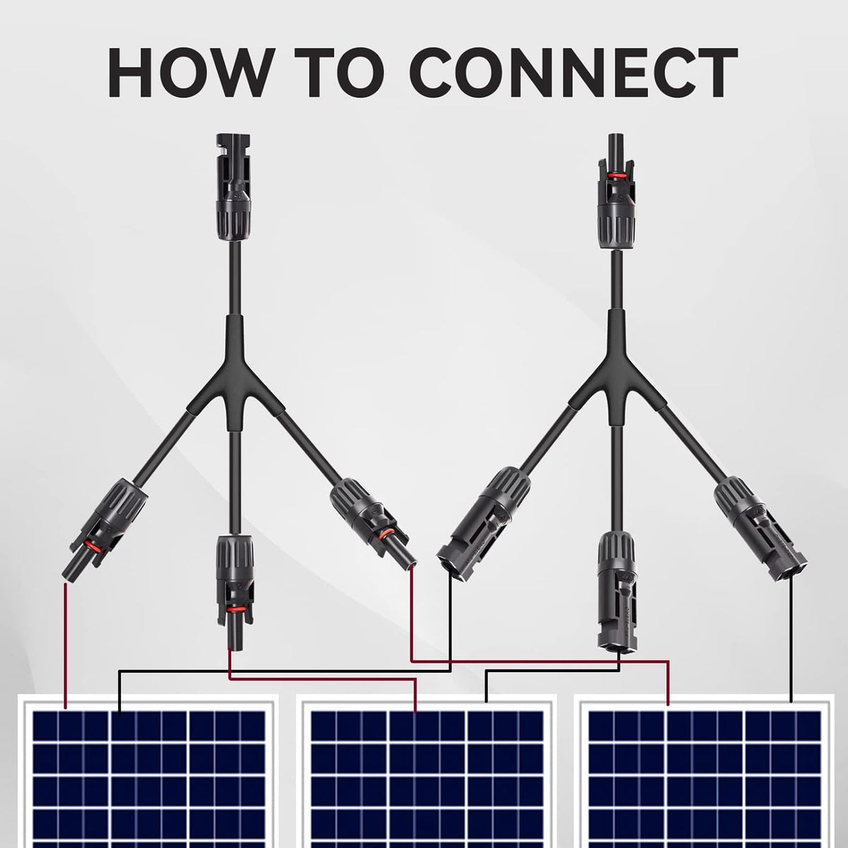 1 Pair 1 to 3 Solar Connector Splitter R198099