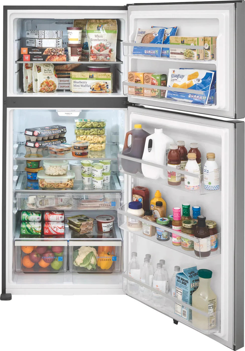 30 In. 20.0 Cu. Ft. Stainless Steel Top Freezer Refrigerator V1981