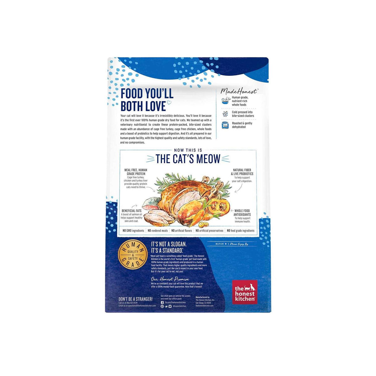 Grain-Free Turkey Chicken Dry Cat Food U803920
