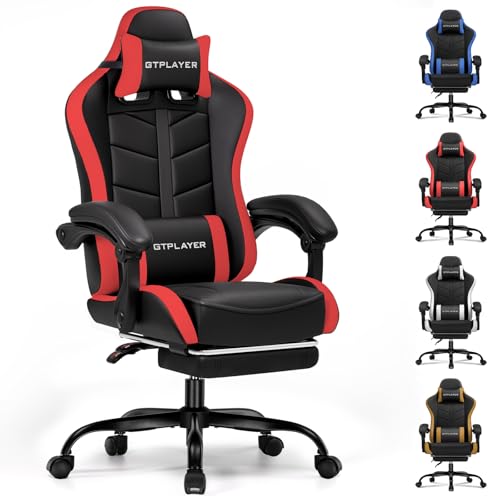 Gaming Chair with Footrest and Lumbar Support Z86153