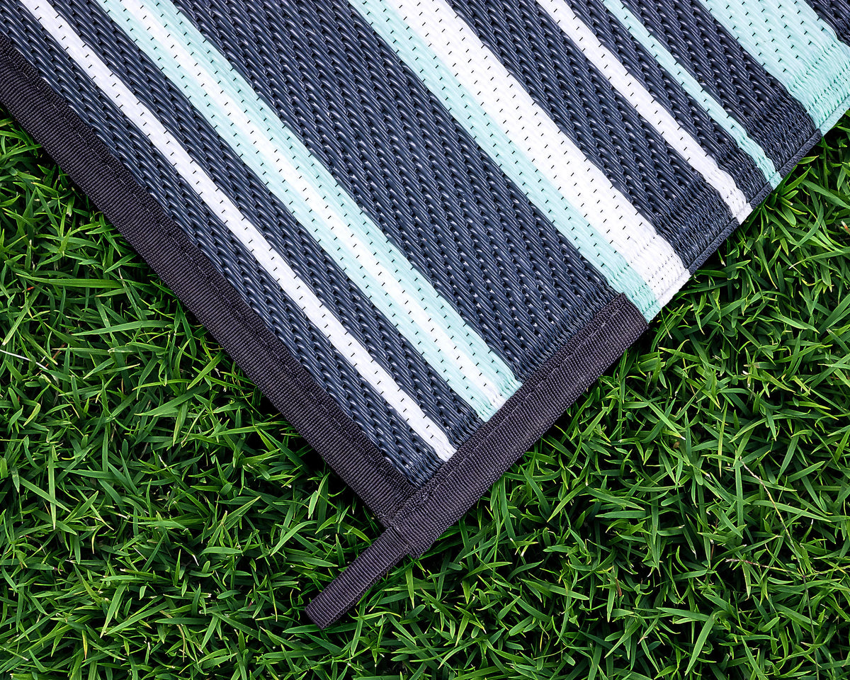 Reversible RV Awning and Outdoor Mat 9-feet x 12-feet Multicolor N69969