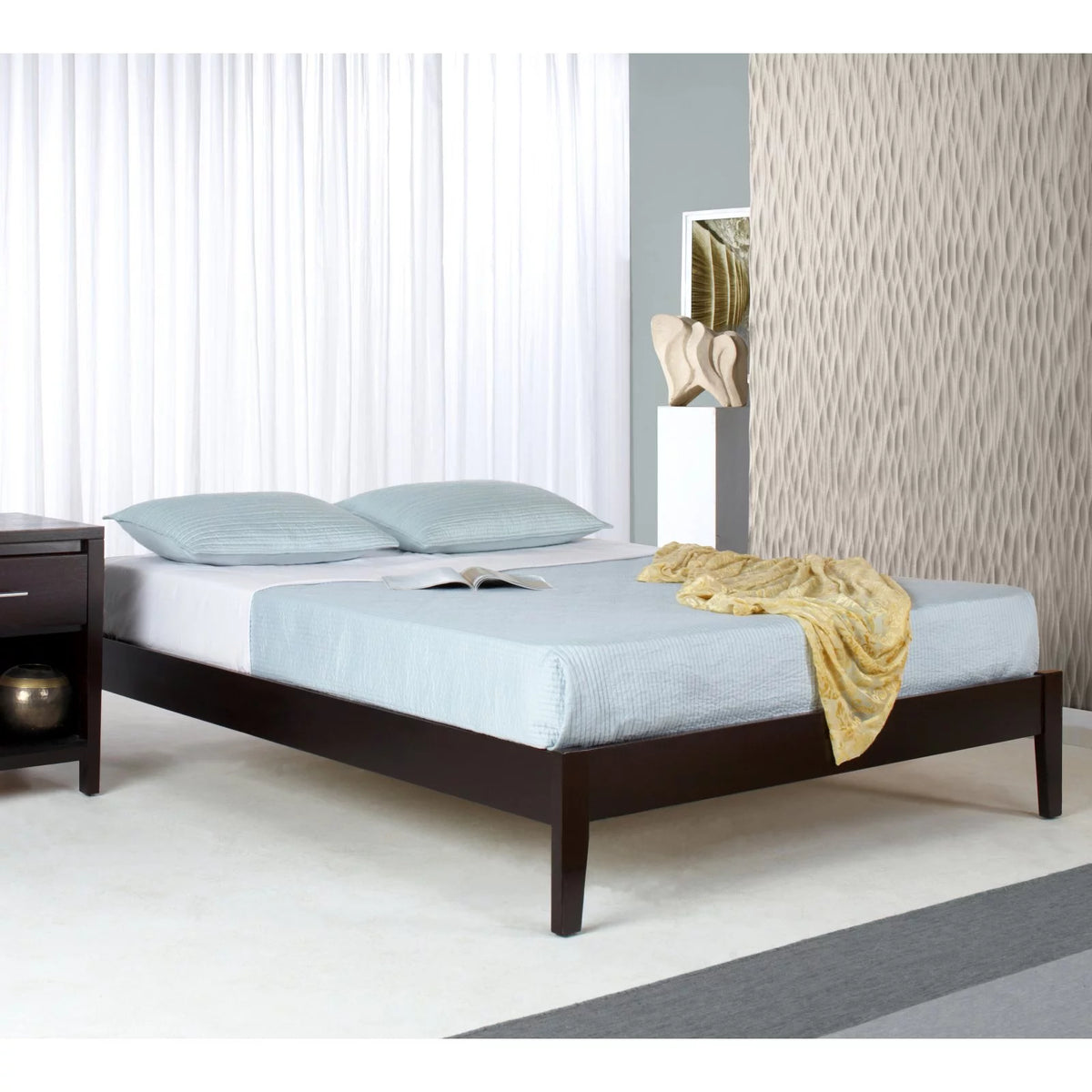 Full Solid Wood Platform Bed X412