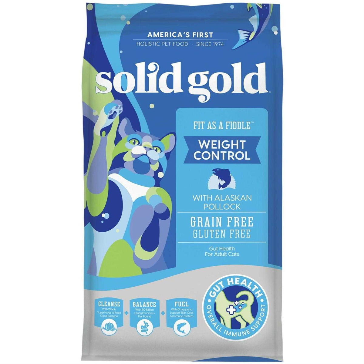 Solid Gold Grain-Free Alaskan Pollock Dry Cat Food A124