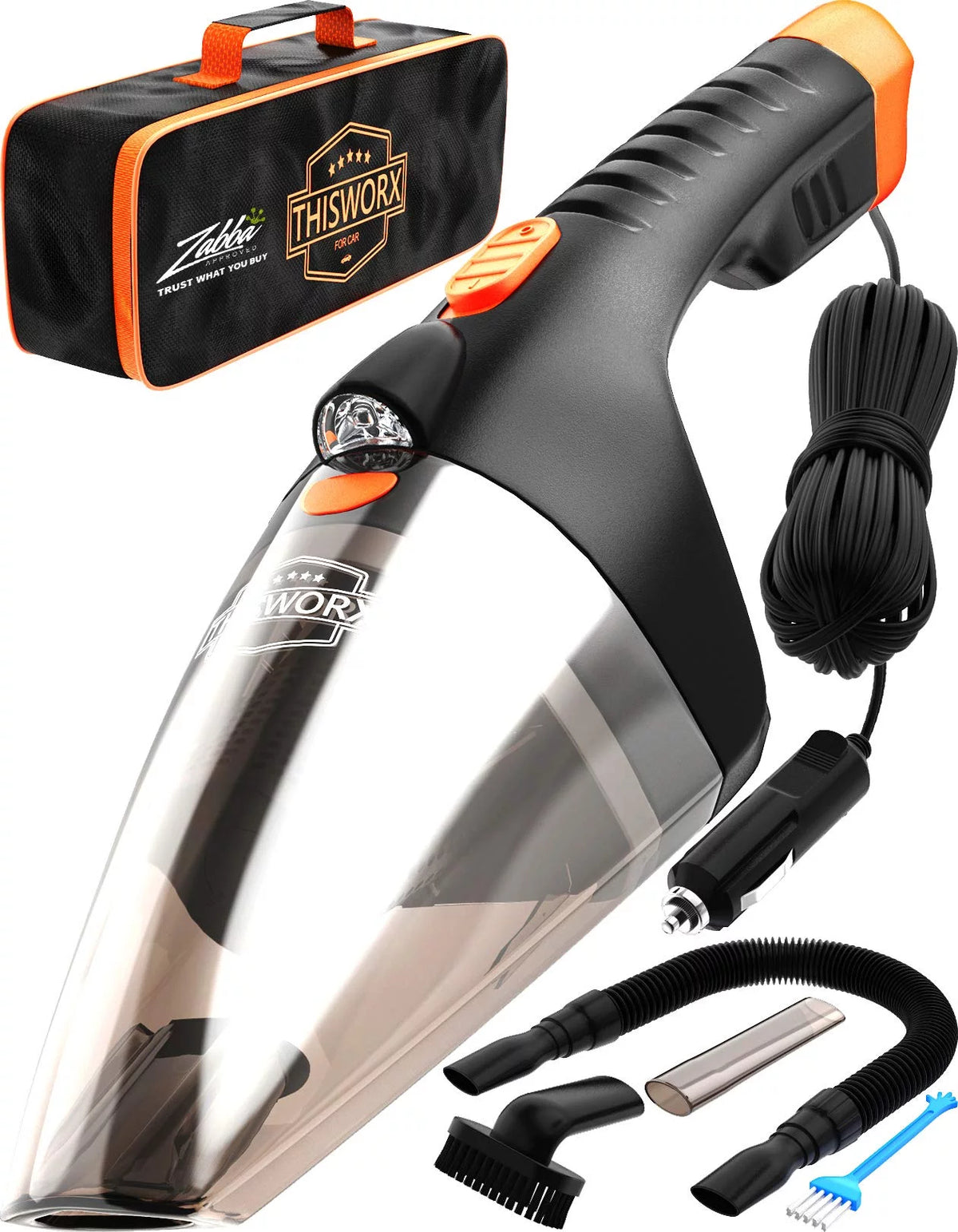 Portable Car Vacuum Cleaner 110W 12v Black Y381331