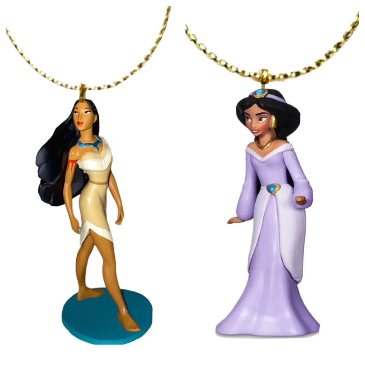 Princess Pocahontas & Purple Jasmine PVC Ornament Figure R858