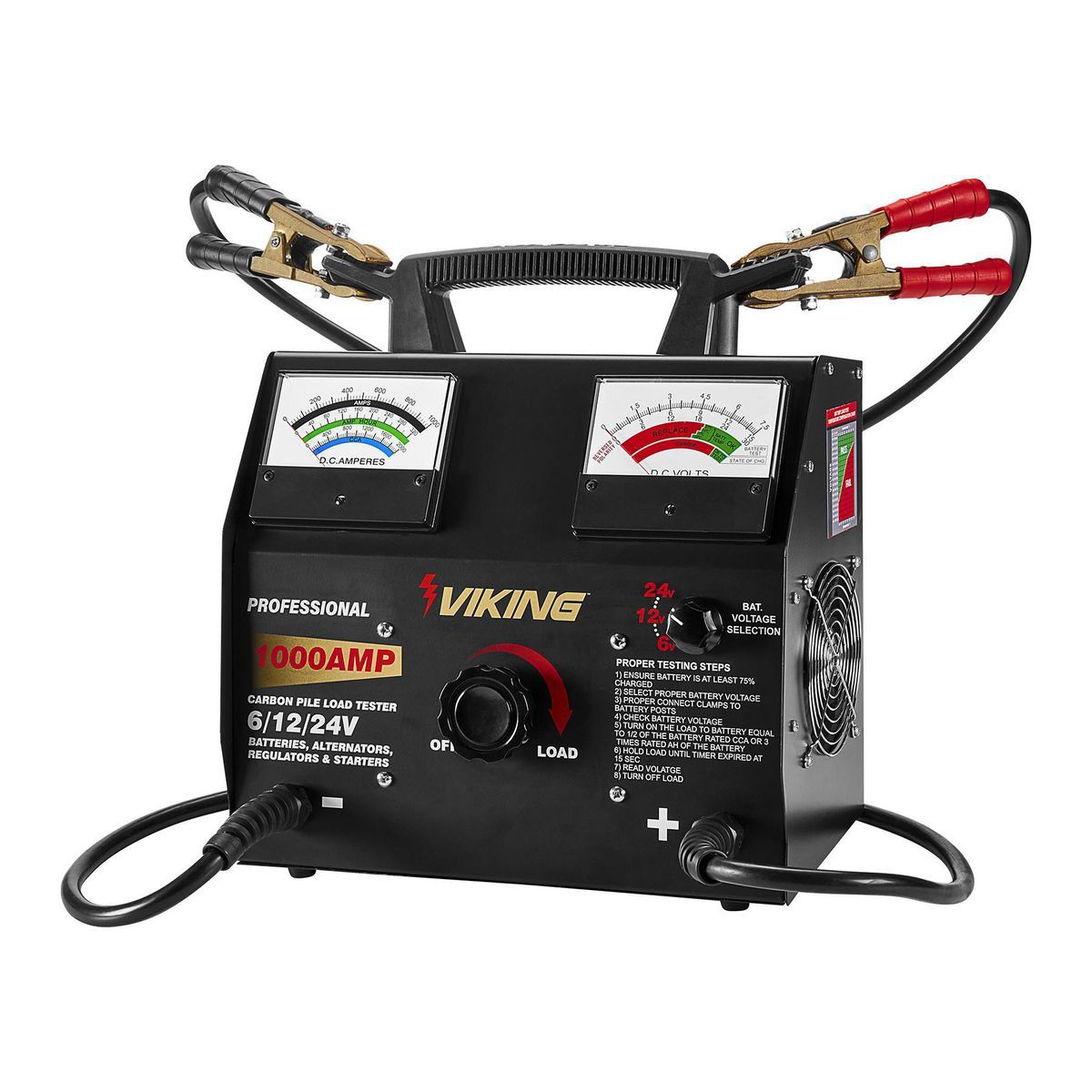 1000 Amp 6/12/24V Carbon Pile Battery Load Tester G347162