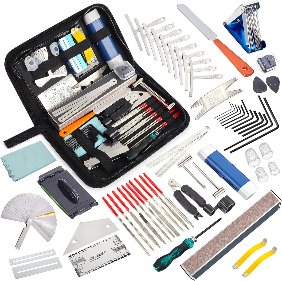 65 Pieces Guitar Repairing Maintenance Tool Kit E50958