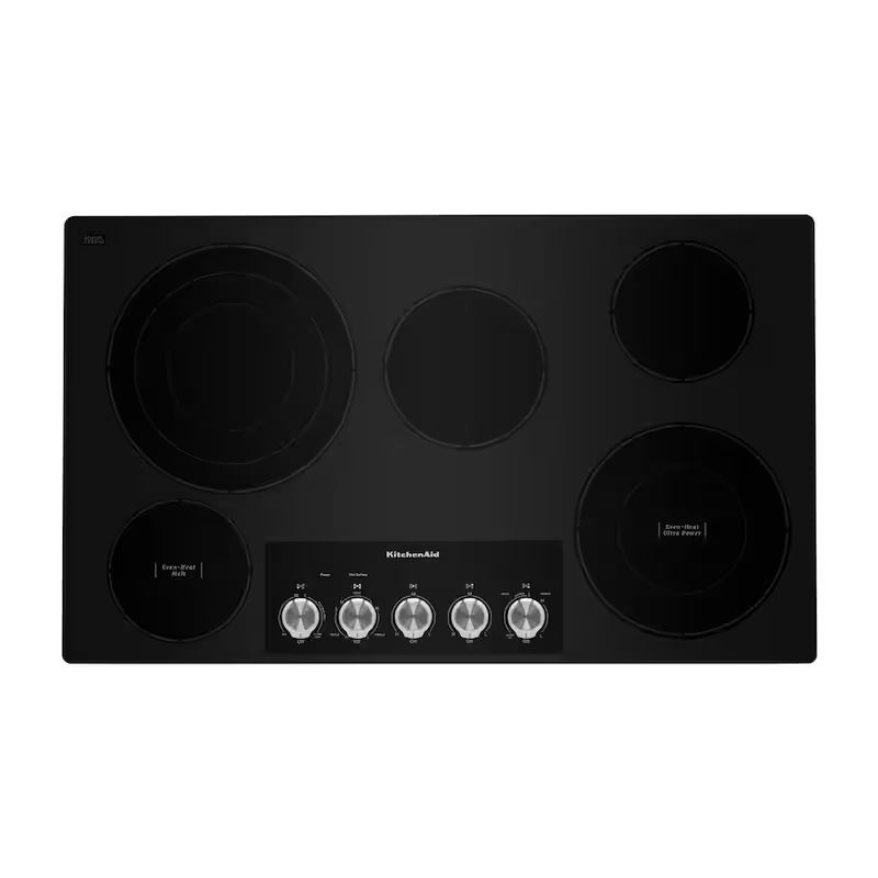 Black 5 Elements Electric Cooktop with Knob Controls G5523