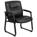 Black Leather Executive Side Chair N901777