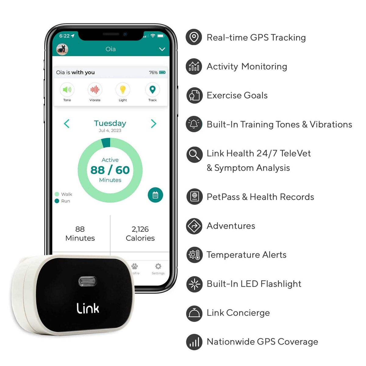 GPS Dog Tracker & Activity Monitor U565924