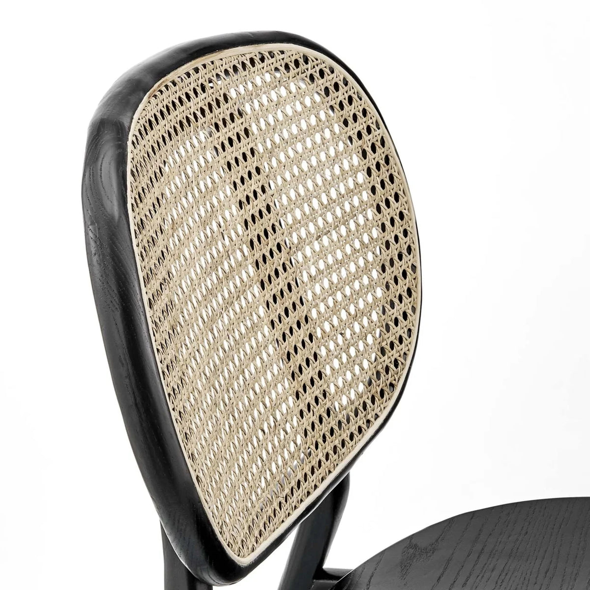 Black Wood Dining Side Chair Set of 2 P24392
