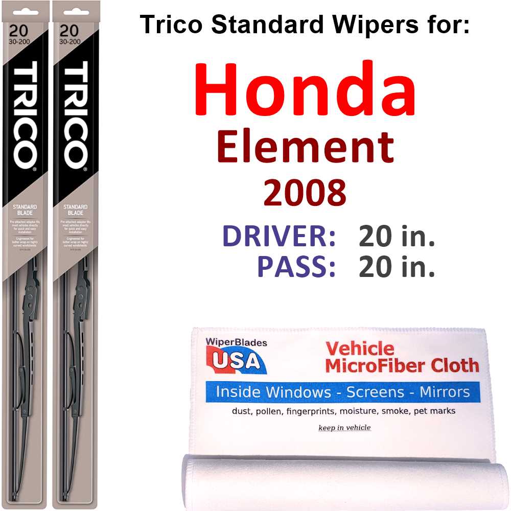 2008 Honda Element Wiper Blades (Set of 2) L3186