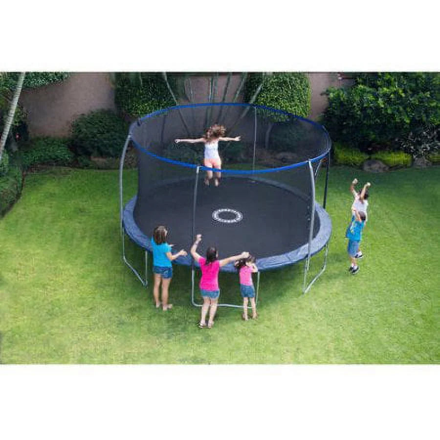 14' Trampoline And Steel Flex Enclosure E26461