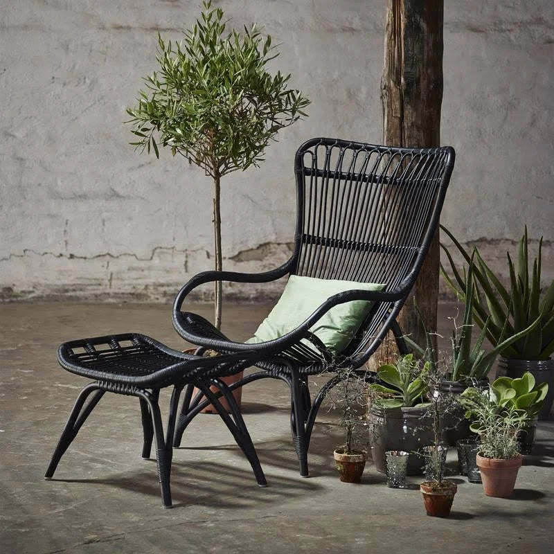 Black Foot Stool Y154