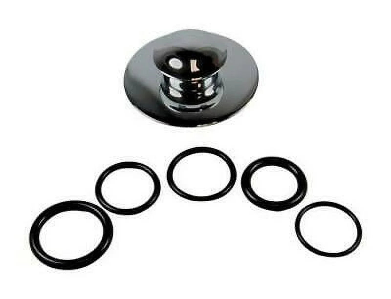3 in. Polished Metal Round Drain Cover, 2PK L74619