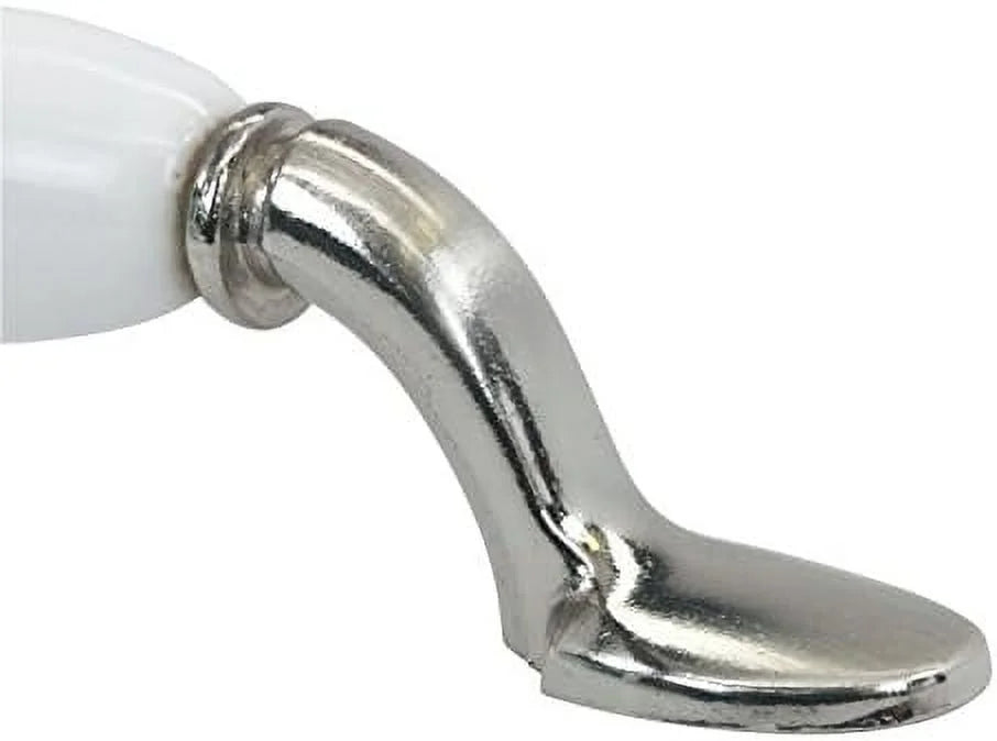 3" Hole Arch Brushed White Cabinet Pull Handle V95614