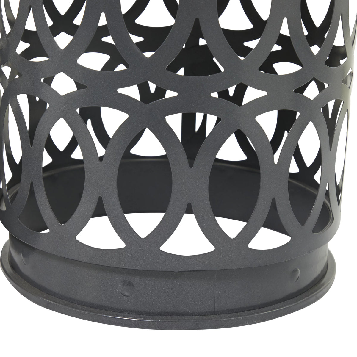 16" x 23" Multi Colored Metal Nesting Accent Table, 3-Pieces H418