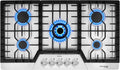 36 Inch 5 Burner Gas Cooktop, Stainless Steel H4276