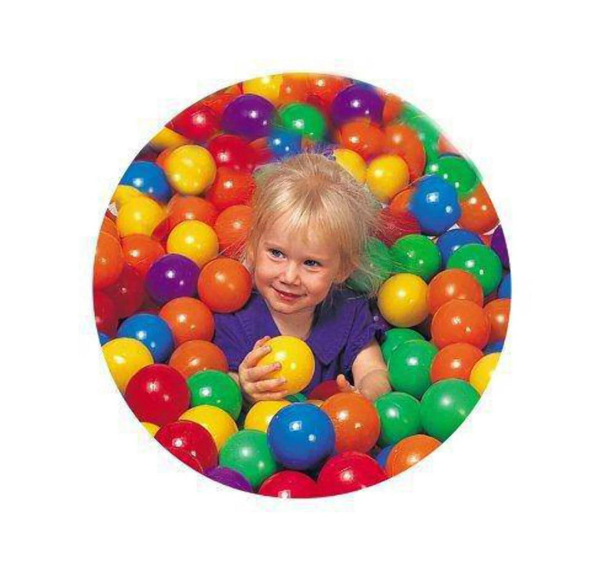100 Multi-Colored Plastic Balls B503