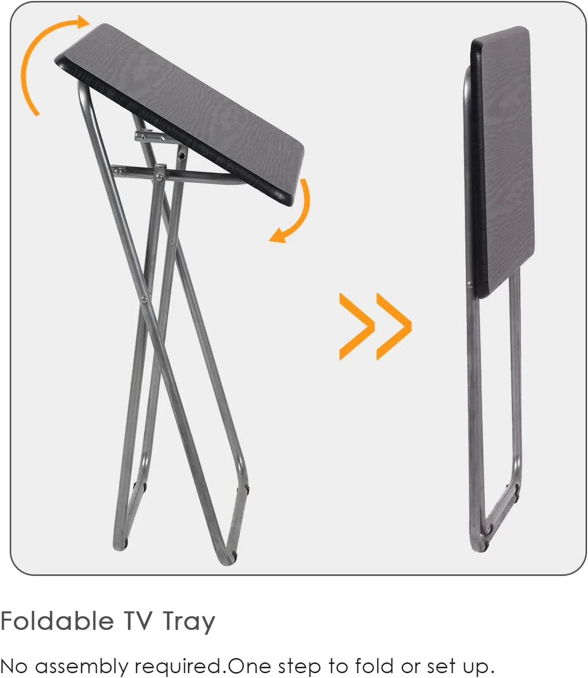 Set of 2 Folding Laptop Tables Black J239