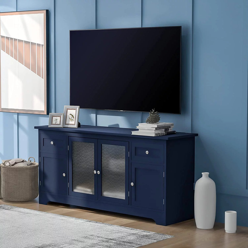 TV Stand with 4 Doors Open Style Cabinet R570