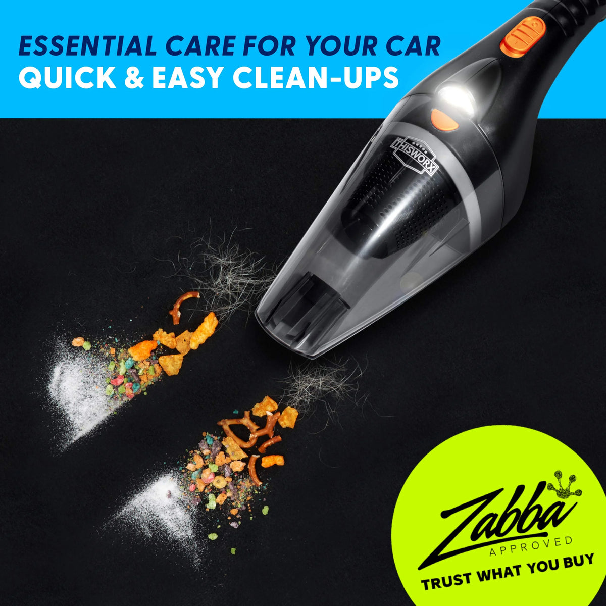 Portable Car Vacuum Cleaner 110W 12v Black Y381331