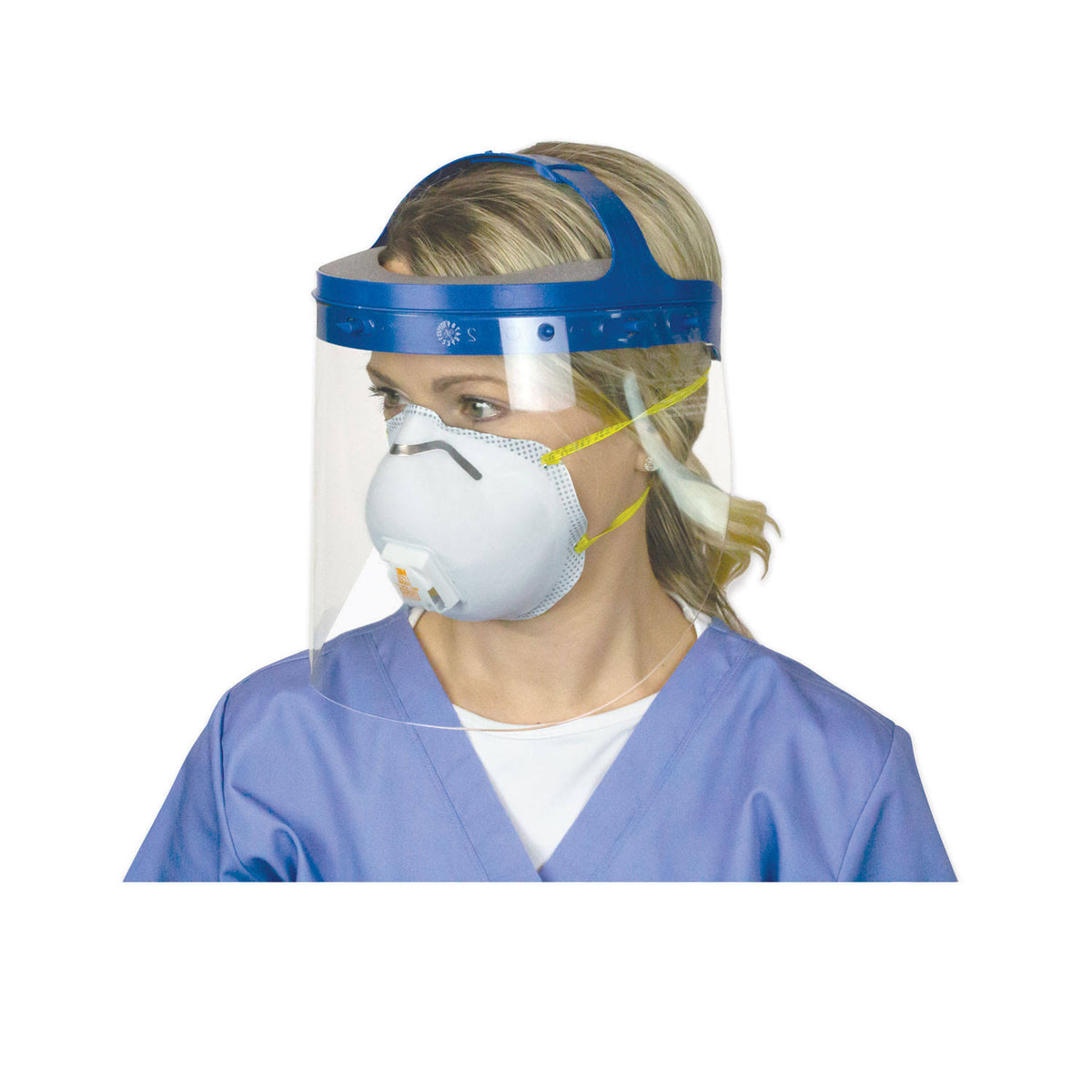 Fully Assembled Full Length Face Shield with Head GEAR S65469