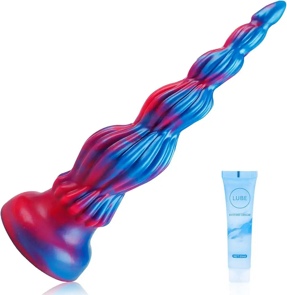 15.2" Silicone Knot Dildo with Suction Cup H749
