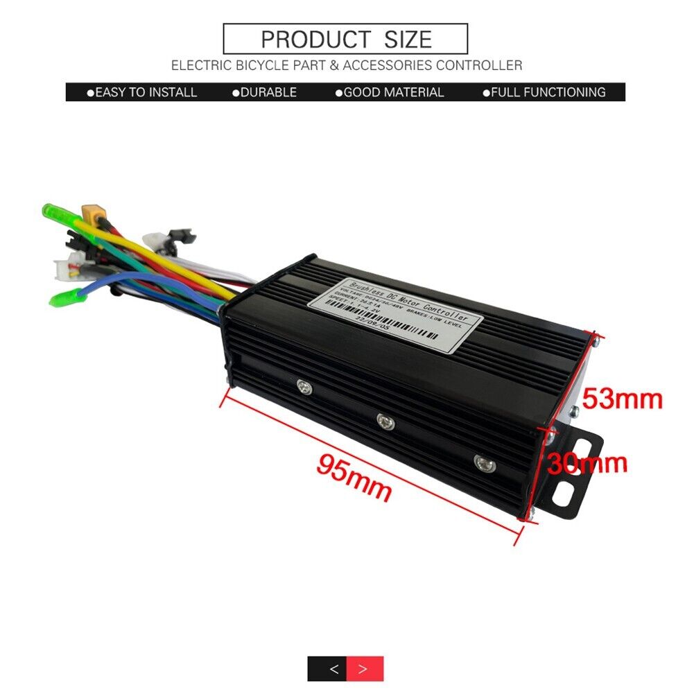36/48V 26A Sine Wave Controller S810 Display Throttle 8 PAS Kit For E-Bike MTB L3930