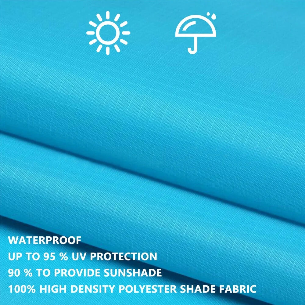 10' x 10' Green Square Sun Shade Sail Canopy W387